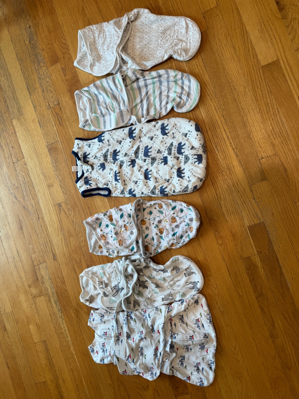 Halo Baby Sleep Sacks and Swaddles in White, Blue, Gray, Green